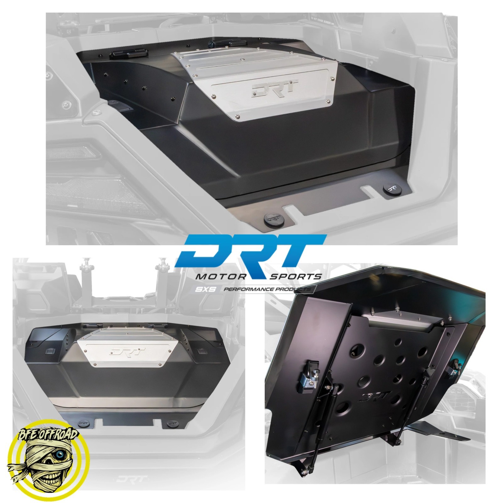 DRT Motorsports Desert Runner Aluminum Trunk Enclosure Lid 22+ Polaris RZR Pro R