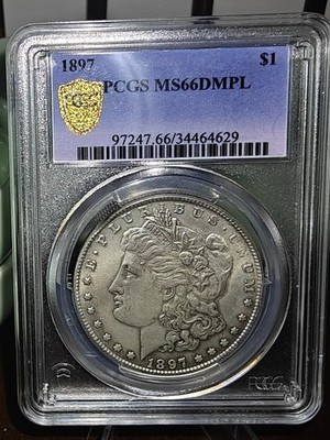 1897 PCGS MS66 Philadelphia Morgan Silver Coin Natural Original Surfaces