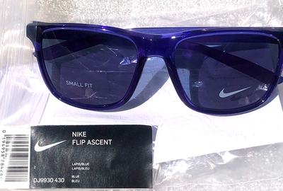 Nike FLIP ASCENT Lapis Blue Frame Blue Lens Small Fit Sunglass
