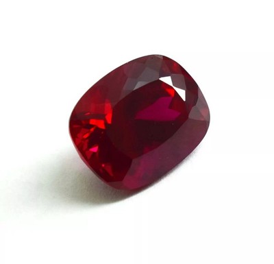 Truly Exquisite 9.42 Ct+Natural Blood Red Ruby With Cushion Cut Loose Gemstone
