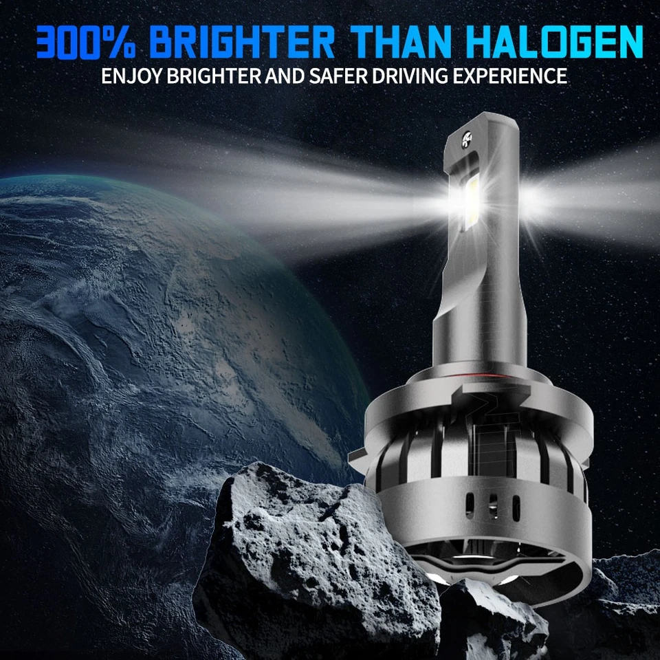 For Oldsmobile Aurora 1995-1999 2001-2003 LED Headlight Bulbs Fog Light Kit 6PCS - Image 4 of 4