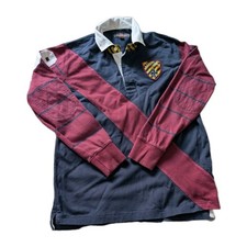 Sacoor Brothers Navy Red Rugby Polo Shirt Size Child 12