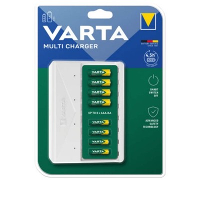 Varta Multi Charger 57659 Up To 8 AA AAA NiMH 1600 mAh Without Batteries NEW