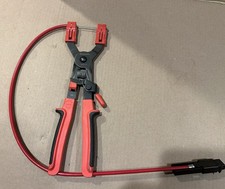 Snap-on Ratcheting Remote Hose Clamp Pliers Red Soft Grip Shcp1a Please Read