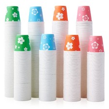 Disposable Bathroom Paper Cups 3oz Colorful Party Cups 800 Pack