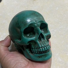 Imitation Turquoise Carved Skull Ornament Creative Indoor Decorative Artware