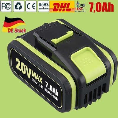 7000mAh 20V MAX 7,0Ah Akku WXL1810A Für WA3553 WA3556 WA3551.1 NEU