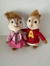 TY Beanie Babies Alvin & The Chipmunks Alvin and Brittany Squeakquel 7” Tall