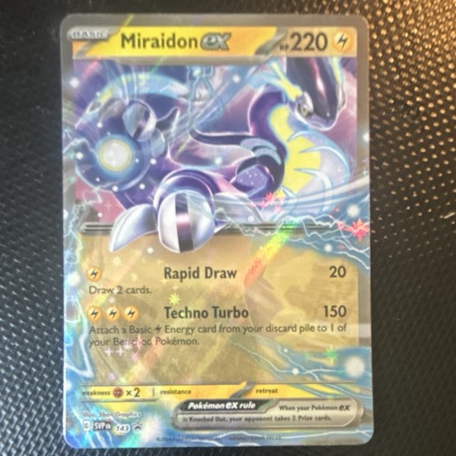The Pokémon Company Miraidon ex 143 Sv: Scarlet & Violet Promo Holo 220 HP EN