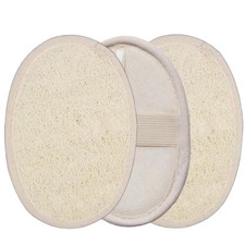 Sriomny 3-Pack Natural Egyptian Loofah Exfoliating 1 Count Pack of 3 , Beige