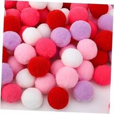 120 Pieces Valentine's Day Felt Balls 3 cm Colorful Pompom Felt Balls Handmade