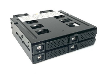 5.25 Bay x 4 NVMe U.2 M2 SSD Carrier HD-MiniSAS IO