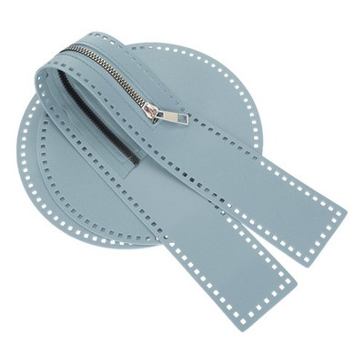 PU Leather Bag Making Kit, Handmade Bag Set for Handicraft Crossbody, Blue