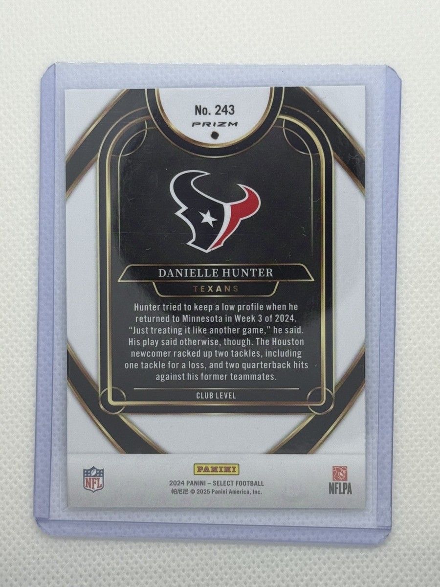 2024 Panini Select Club Level Danielle Hunter #243 - Black & Blue