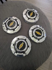 Chevy C10/ Square Body Dog Dish Hubcaps Set Of Four Extremely Nice