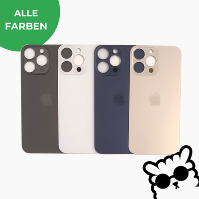 iPhone 14 pro max Backcover Akkudeckel Rückseite Glas Großes Kameraloch Big Hole