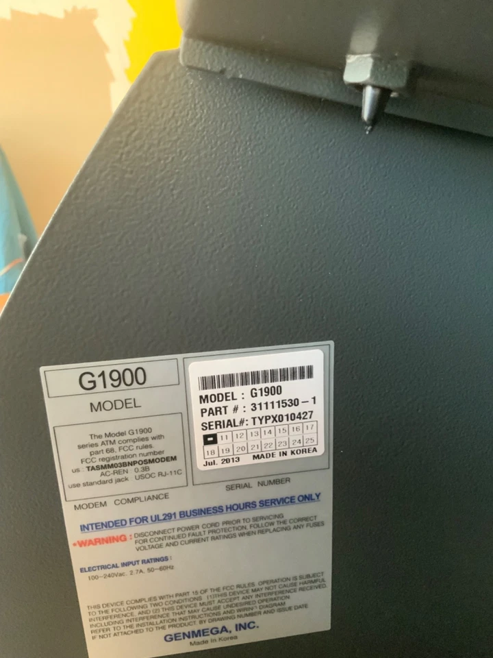 ATM 机 - Genmega - G1900 - 所有最新软件 - — 第 3/4 张图片