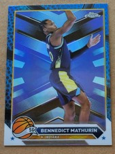 Bennedict Mathurin 2023-24 Topps Chrome Blue #76 Indiana Pacers