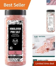 Pure Himalayan Pink Salt for Grinders - 20 oz, Natural & Healthy Seasoning