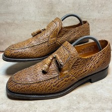 Loake Bros British Isles Collection Tassel Loafers Mens 9 Made in England Brown