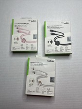 NEW Belkin BoostCharge Pro Flex USB-C Cable W/USB-C Connector Cable Strap 1M