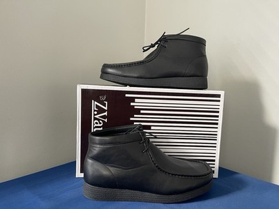 Z. Vaughn Black  Leather Style 546819 M Morton Men s Size 9