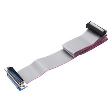 IDC Wire Flat Ribbon Cable DB25 Male to FC-26 Female 2.54mm Pitch 50cm Length