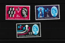 GB QEII 1962 NPY Phosphor LHM Set WS44032