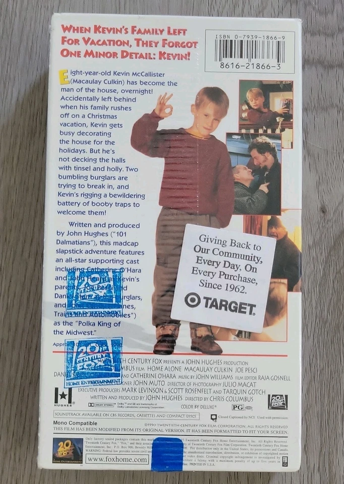 Home Alone (VHS) Fox 1997 *Sealed* John Hughes Christmas NEW - Image 4 of 4