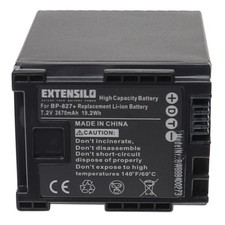 Batería para Canon Legria HF S100 HF S200 HF S21 HF S20 HF S10 HF S11 2670mAh