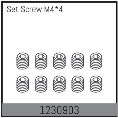 ABSIMA M4*4 Madenschrauben (10 St.) / 1230903