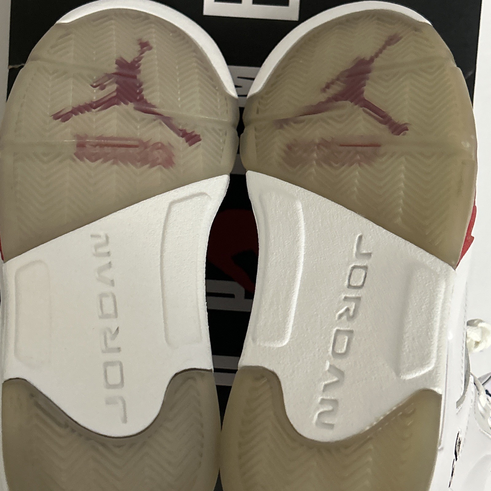 Nike Air Jordan V 5 White SUPREME size 8 DS og 824371-101 thumbnail 12