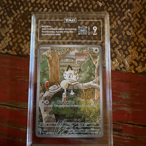 Meowth graded TAG 9 for sale on eBay