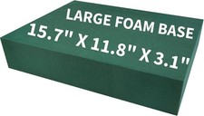 FLOFARE Floral Foam Base 15.7"L x 11.8"W x 3.1"H, Large Floral Foam Block for