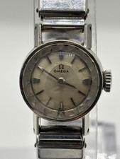 Omega Ladies K14WG Manual Wind Cal 483 Silver Dial Working 225g