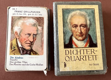 Alt Quartett Kartenspiel im Karton FM Nr 5008 Dichter bunt 48 Karten Deutschland