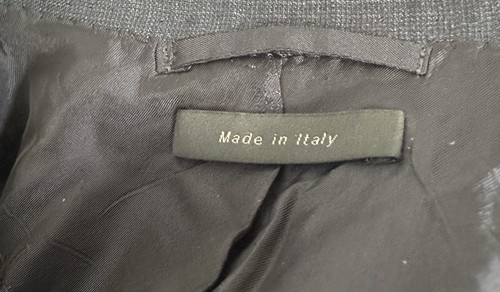 Mint $4500 Brioni Two Buttons gray Check Men Jacket 44 Long Made In Italy - Picture 9 of 9