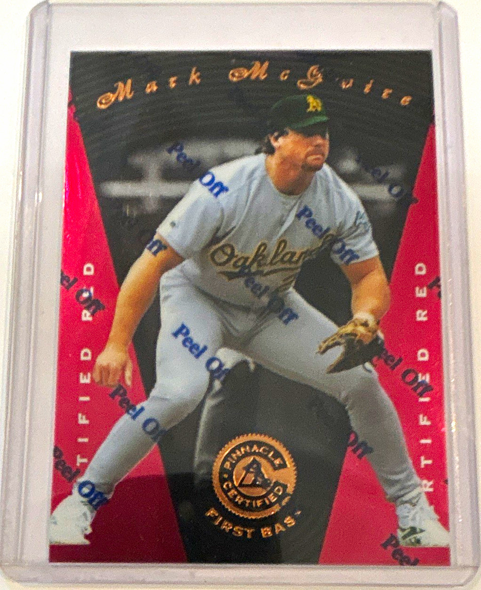 Pinnacle 1997 Certified Red Mark McGwire Base Set Card #49 Oakland Athletics