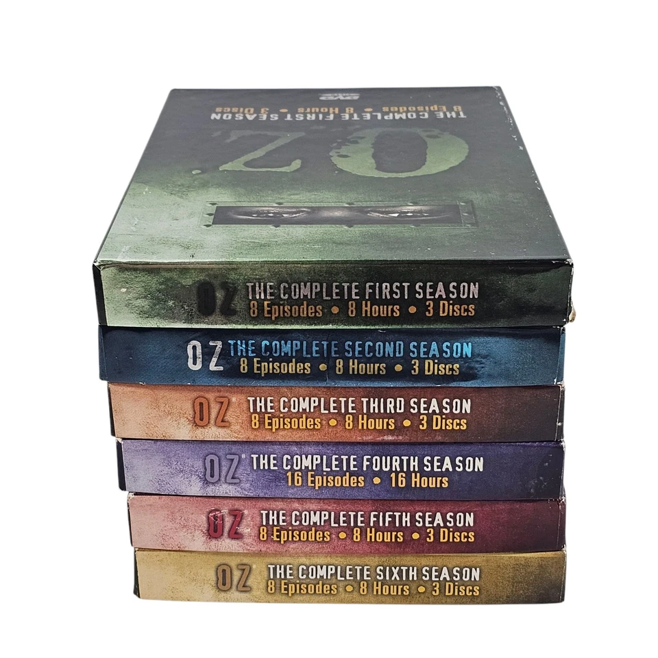 OZ The Complete Tv Series Seasons 1-6 DVD 1 2 3 4 5 6 MA15+ Region 1 HBO - Image 2 of 4