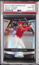 2018 PANINI CHRONICLES PRIZM HYPER #23 SHOHEI OHTANI ROOKIE RC #/299 PSA 10