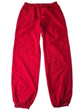 Vintage 90s Marlboro Adventure Team Red Track Pants Size Large Nylon Windbreaker