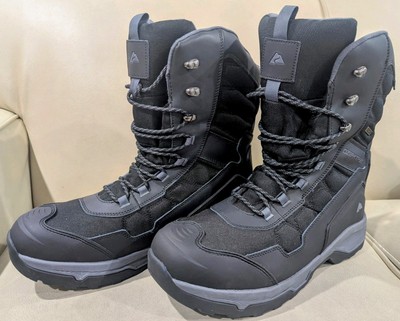 Ozark Trail Boots Men's Size 13 Leather Waterproof 400G 3M Black Grey- NEW