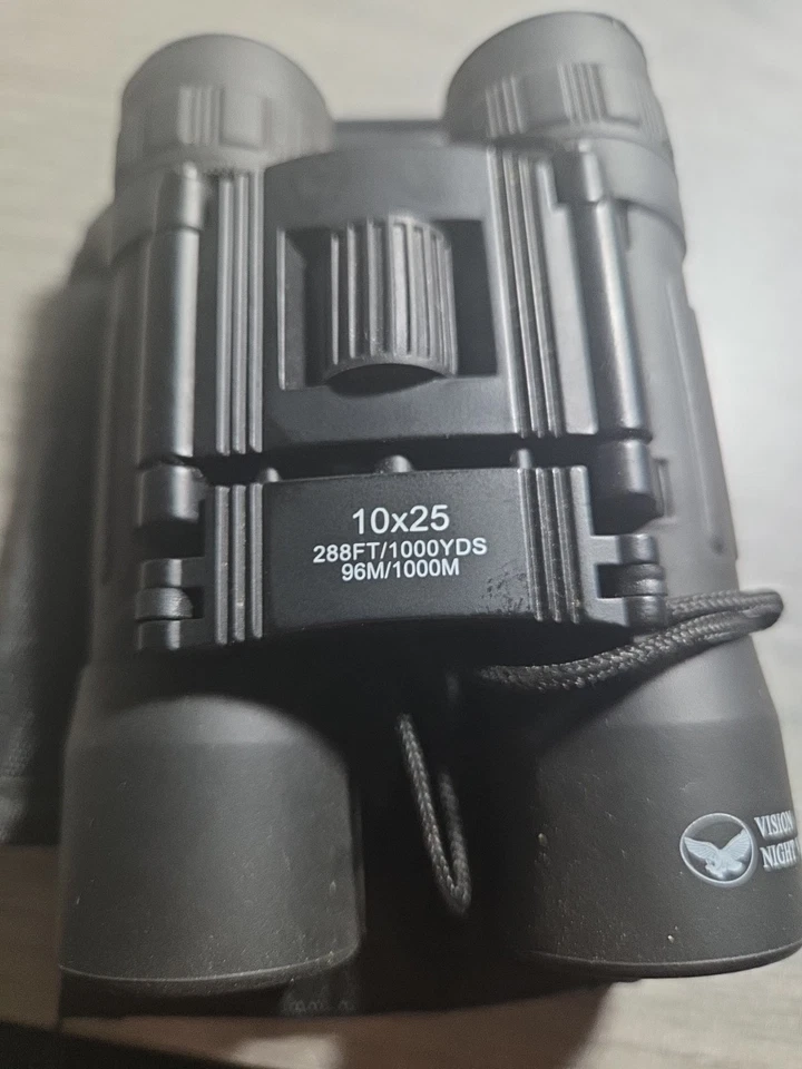 Vision 10x25 Binoculars Ruby Lens Sharp View, Quick Focus W/Case - Image 4 of 4