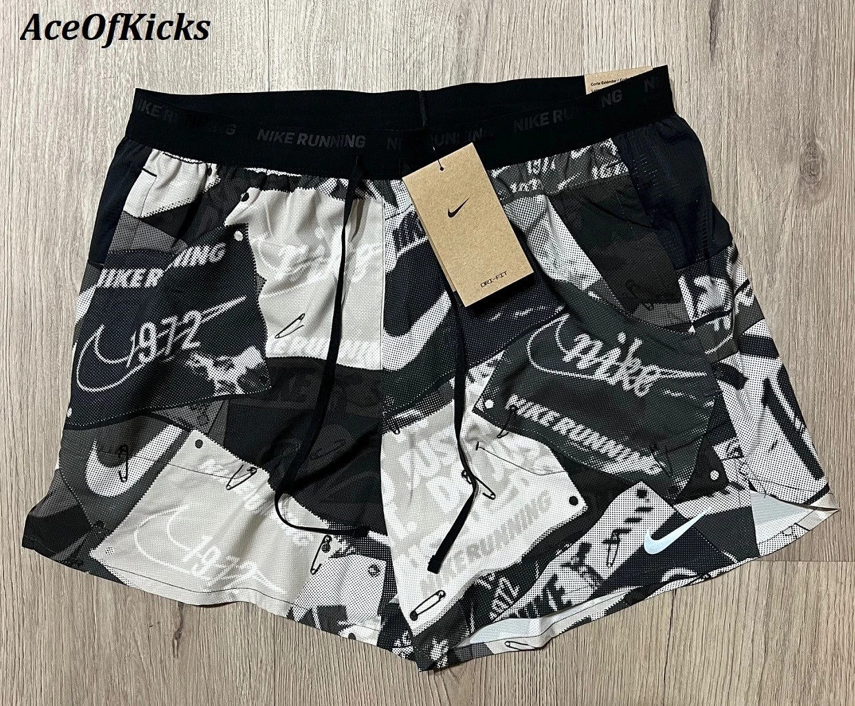 Nike Dri-Fit Stride Run Energy 5" Shorts Off Noir Black SZ S-XL Men's HJ4162-045