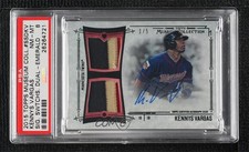 2015 Museum Collection Emerald 1/5 Kennys Vargas PSA 8 Dual Patch Auto 0qo1
