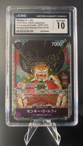 Monkey.D.Luffy (BANDAI Card Games Fest 25-26) graded CGC 10 for sale on eBay