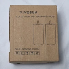 VIVOSUN Air Stone 2PCS 4 x 2 Inch Large for Aquarium, Fish Tank
