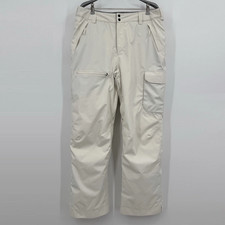 Stoic Women's Insulated Snow Pants in Egret Ivory M 32" Inseam Ski Snowboard