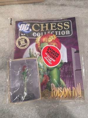 DC Chess Collection #9 Poison Ivy Hand-Painted Metallic Resin VHTF 