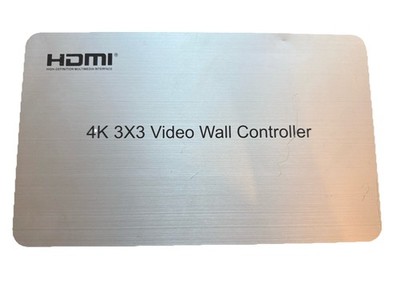 4K 3x3 Video Wall Controller 9 Channels, 1 HDMI Input, 9 Outputs